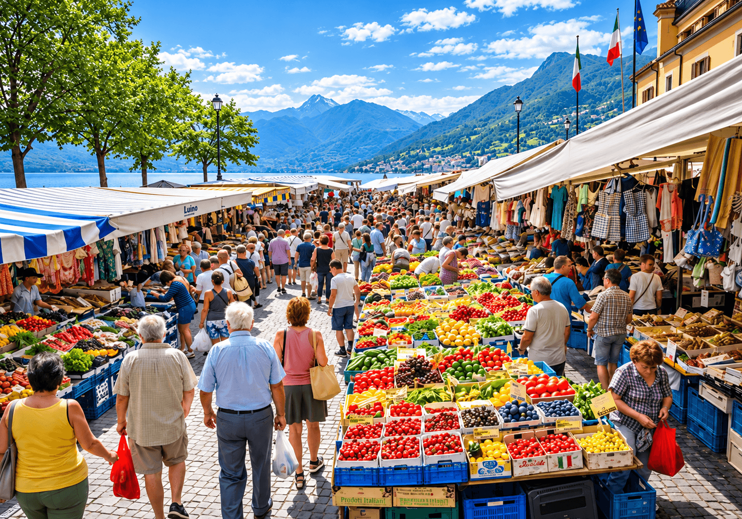 Wochenmarkt in Luino